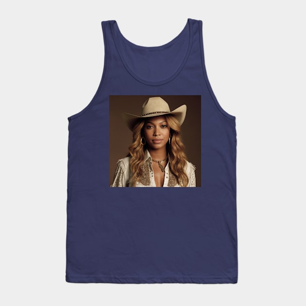 cowgirl Beyoncé Tank Top by DarkAngel1200